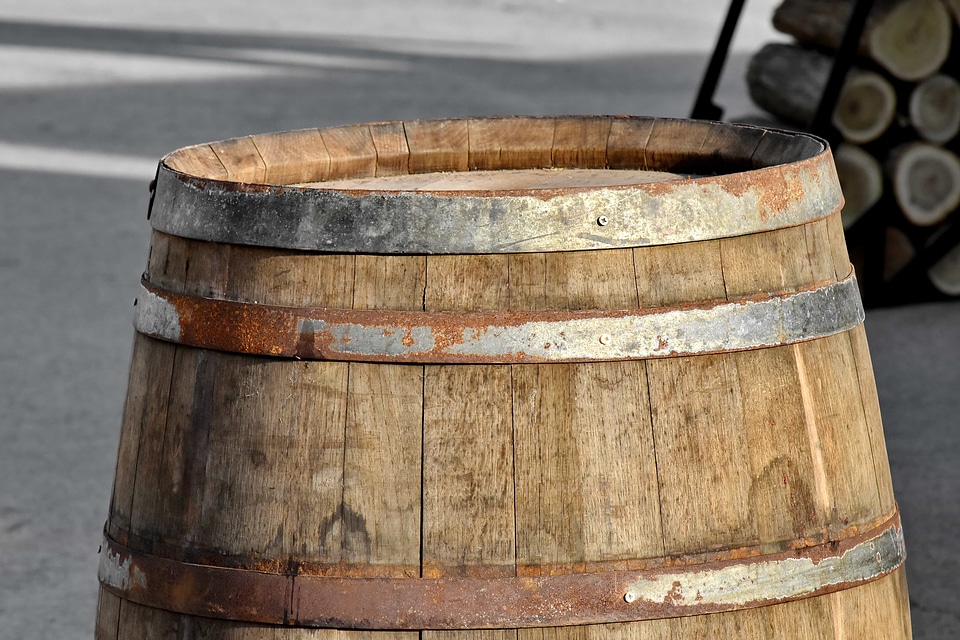 Barrel firewood handmade