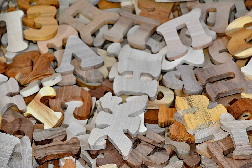 Toys alphabet carpentry