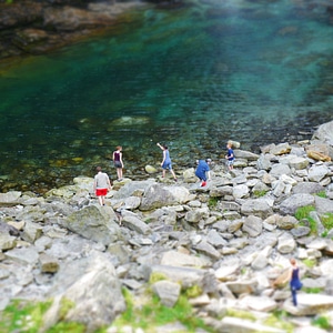 Bathing water verzasca photo