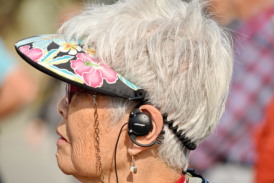 Elderly face fashion