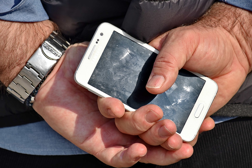 Detail finger fingerprint