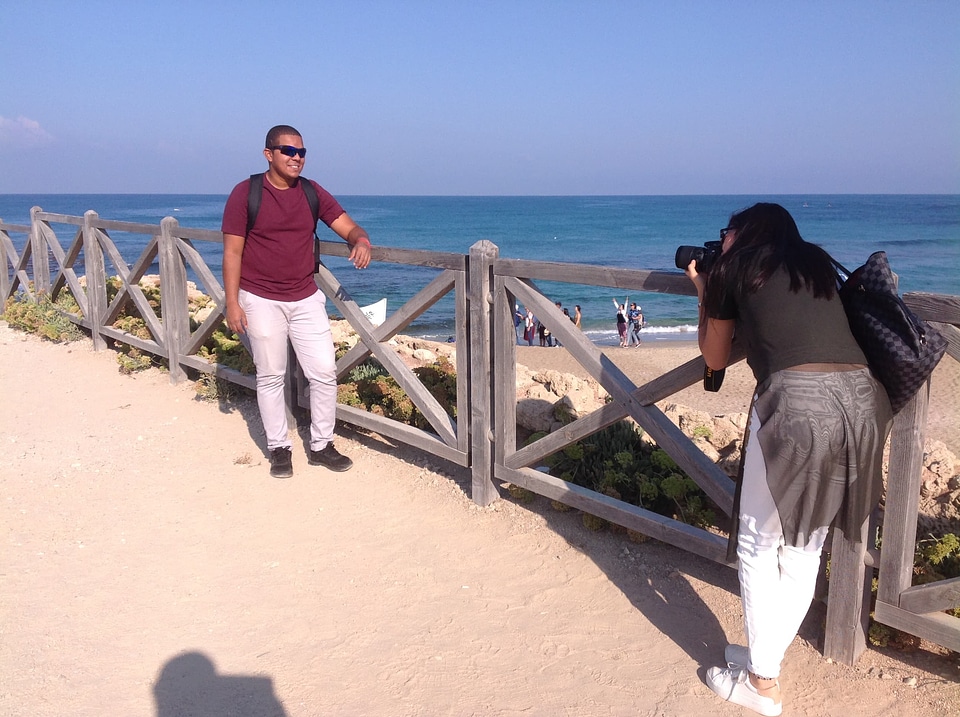 Beach coast fence