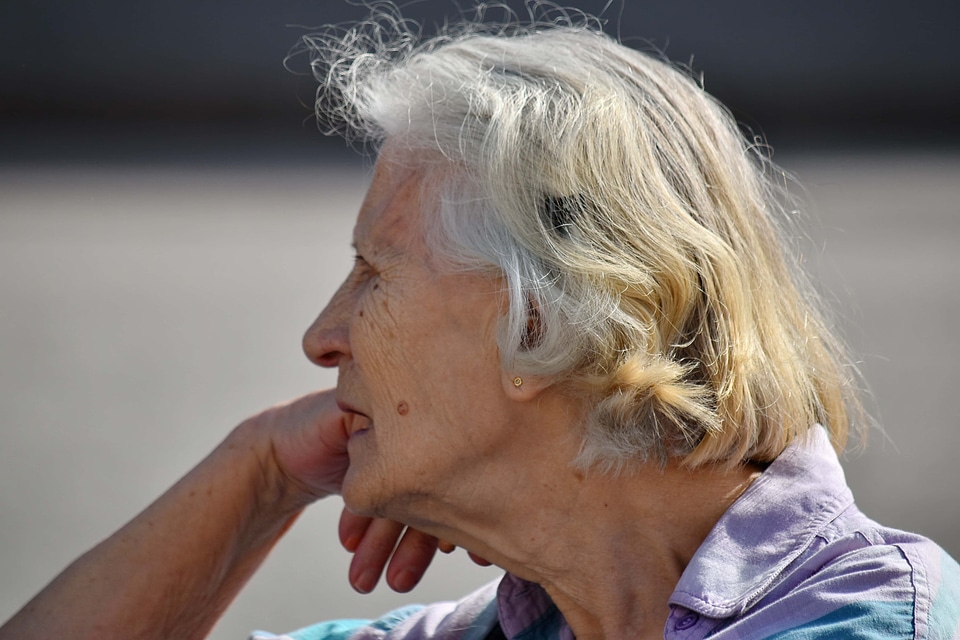 Grandmother hairstyle portrait