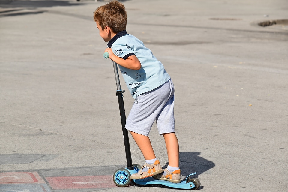 Adolescence boy playful
