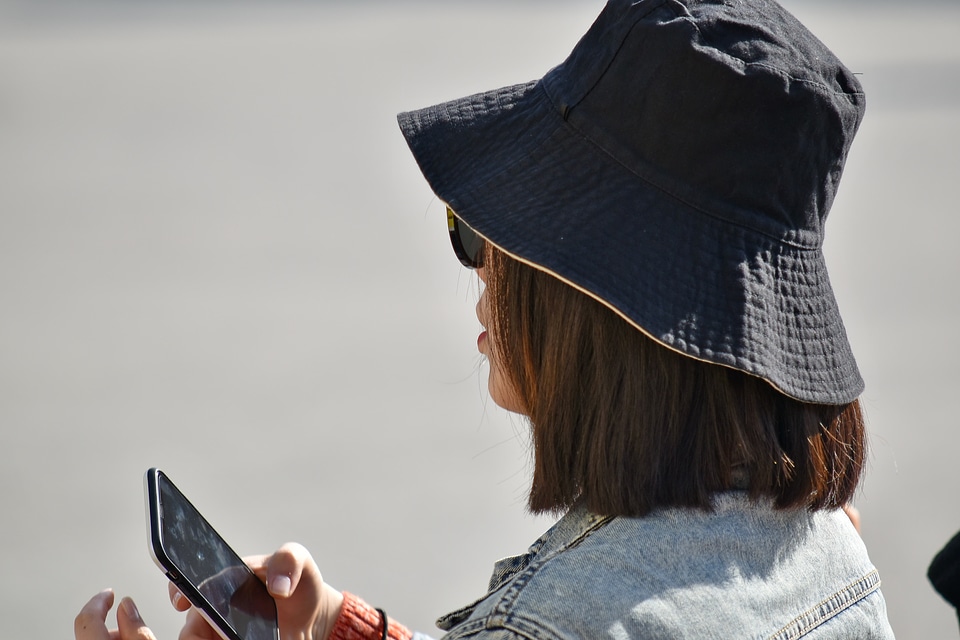 Asian communication hat