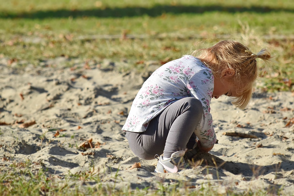 Blonde Hair child enjoyment