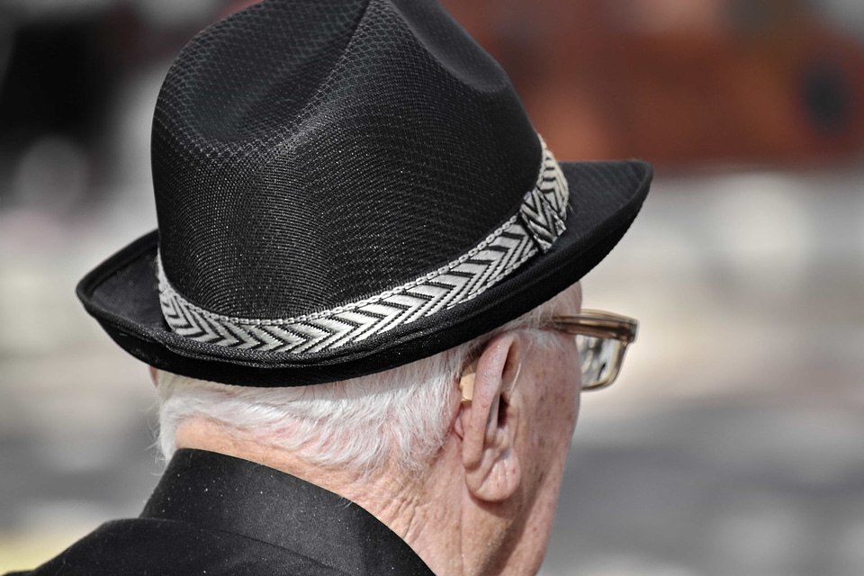 Black And White ear eyeglasses