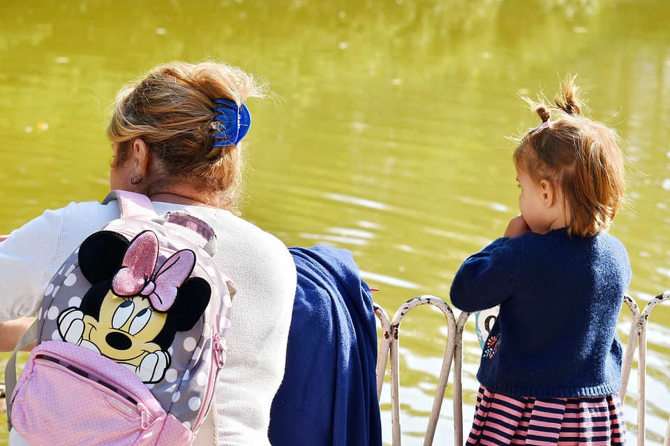 Childhood daughter enjoyment