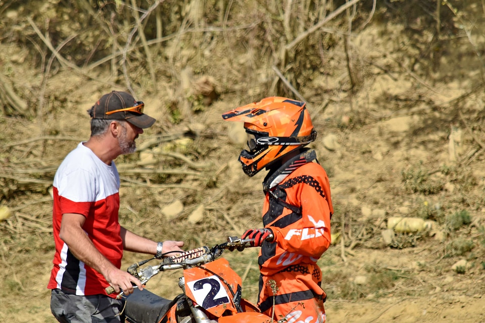 Communication motocross people