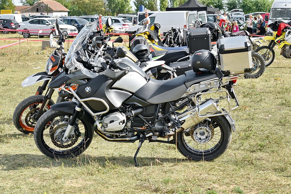 Festival parking lot rural