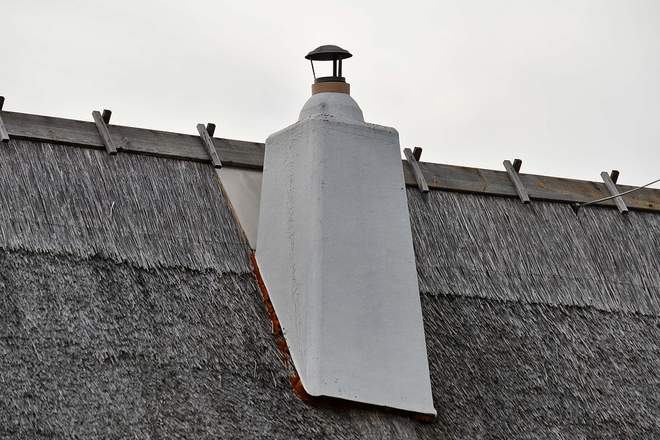 Chimney old rooftop