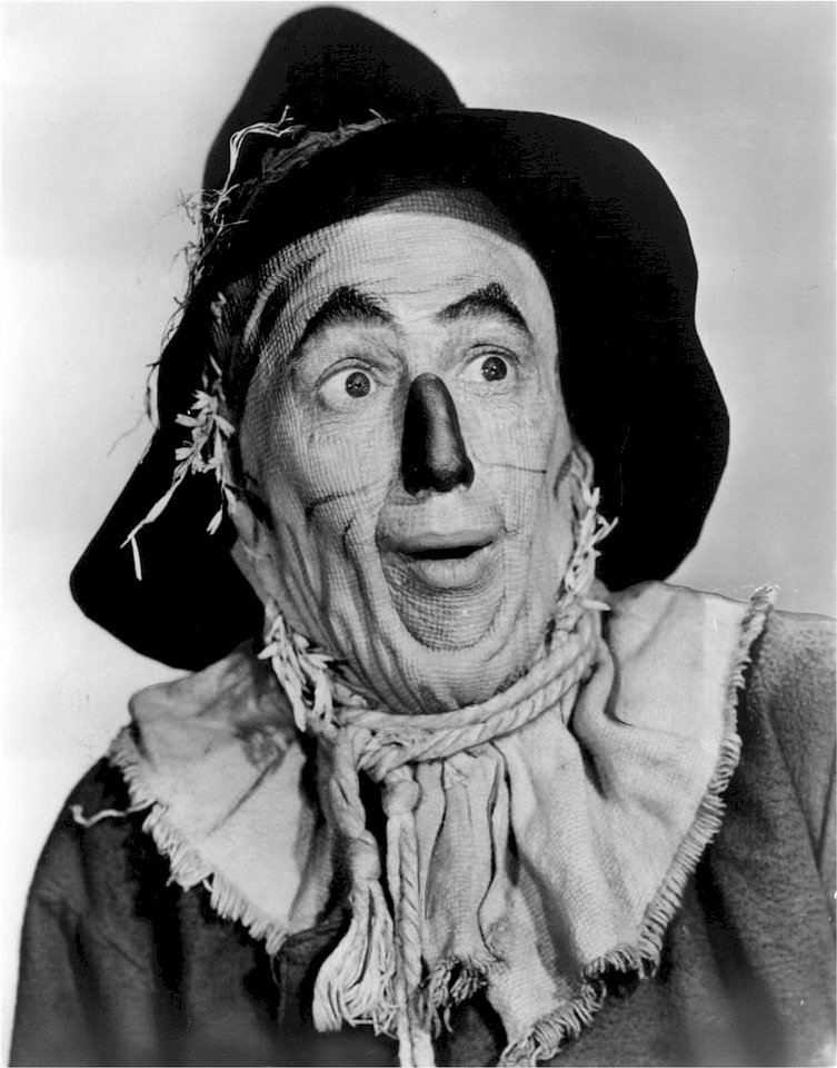 Scarecrow character yellow brick road