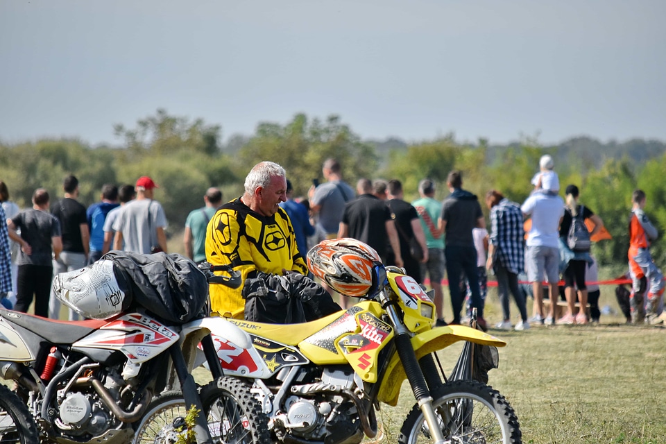 Crowd motorbike motorcyclist