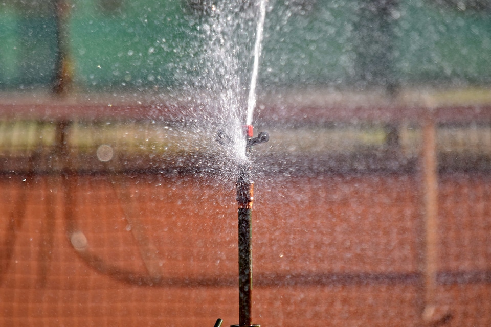 Detail irrigation spraying