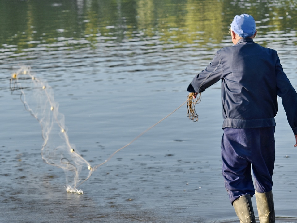 Enjoyment fisherman fishing gear