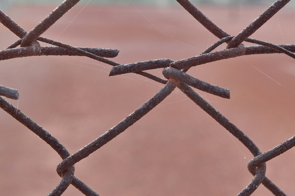 Barbed Wire close-up fence