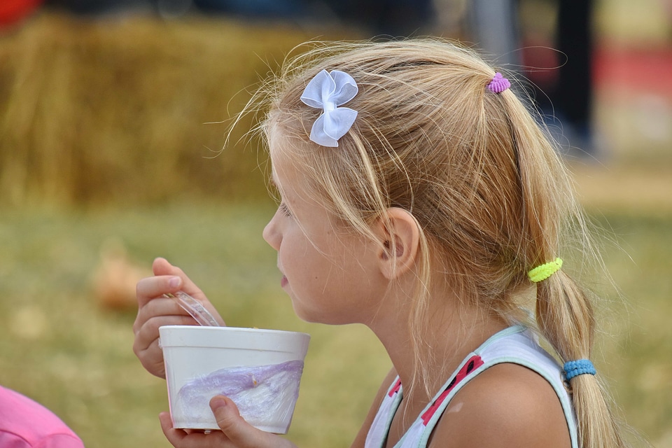 Ice Cream pretty girl school child