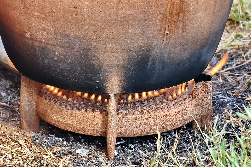 Cooking fire gas stove