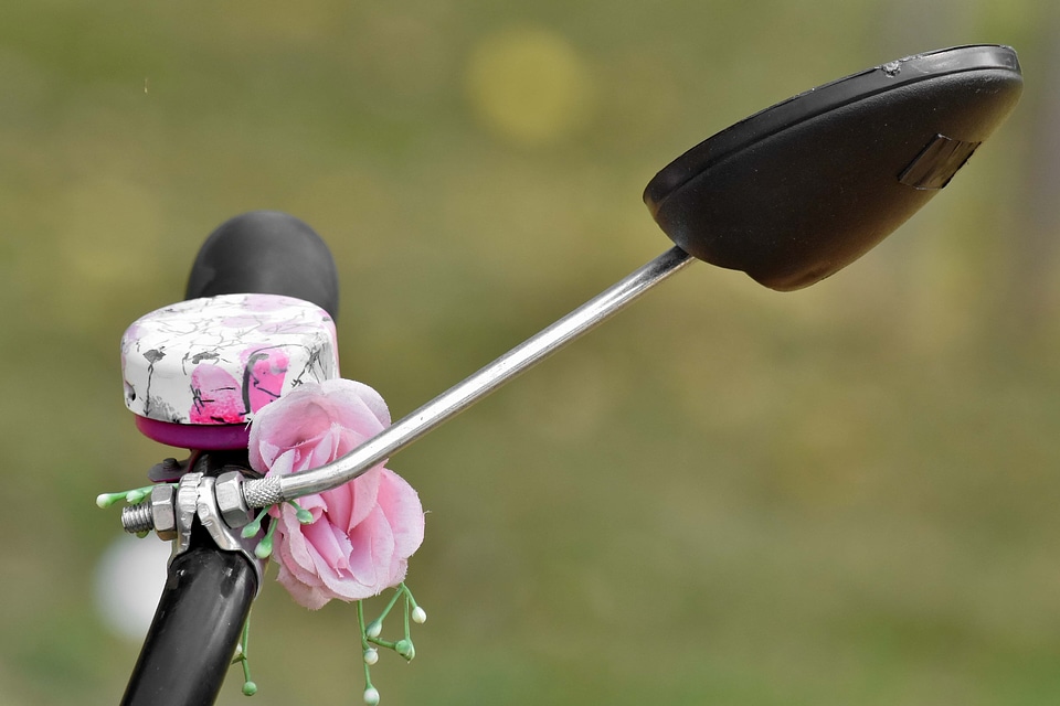 Bicycle chrome mirror