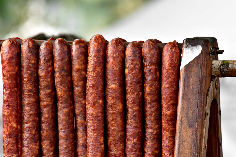 Bratwurst pork raw meat