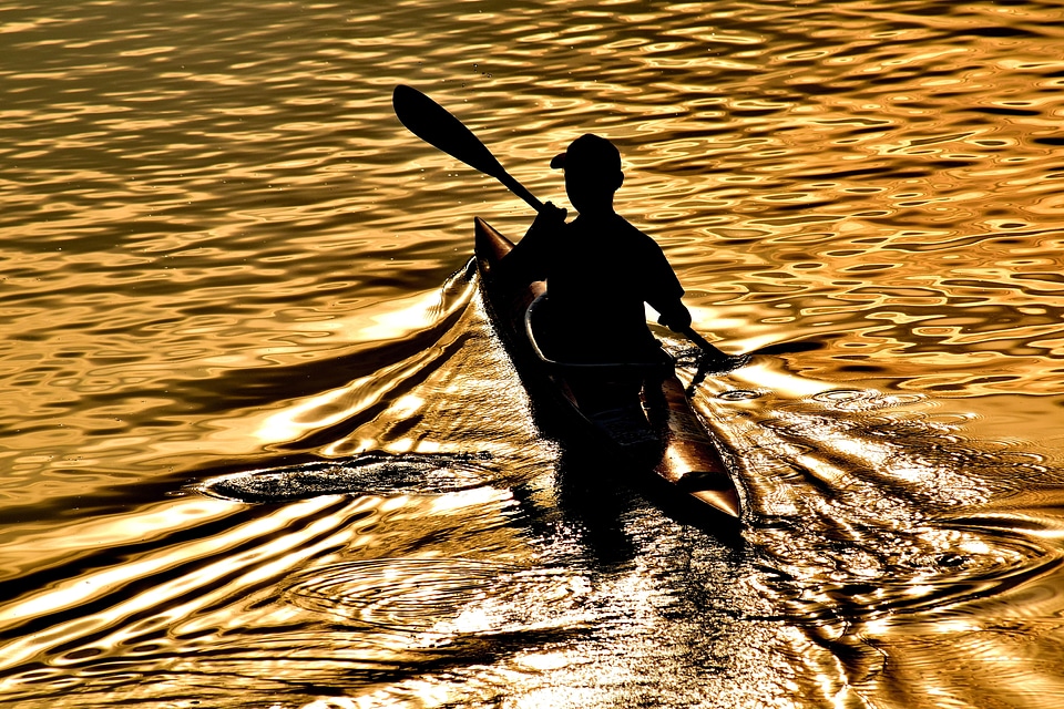 Beautiful Photo canoe reflection