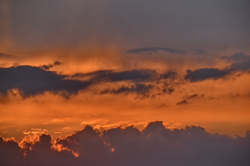 Backlight climate clouds