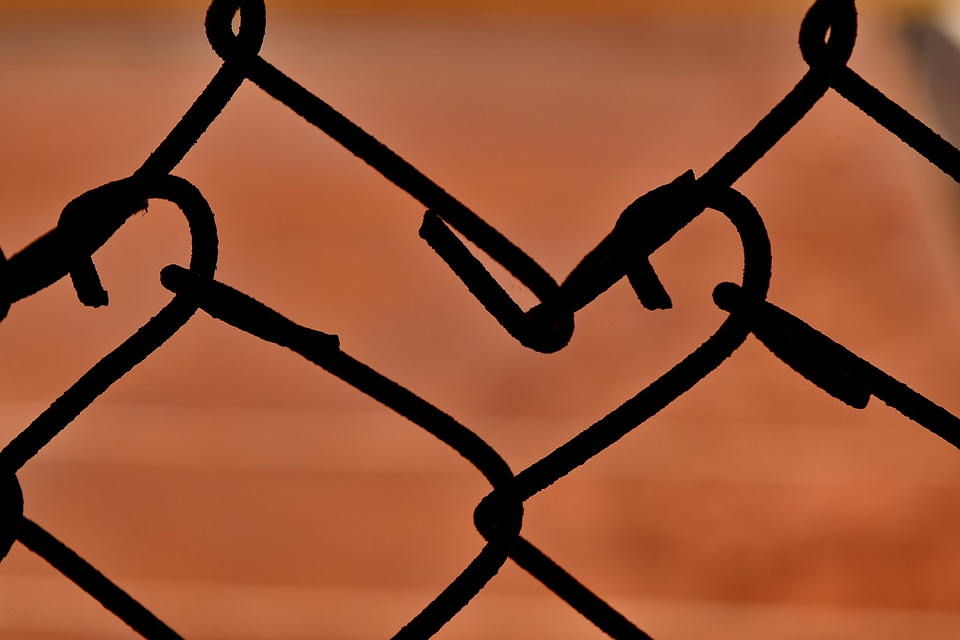Fence shadow silhouette