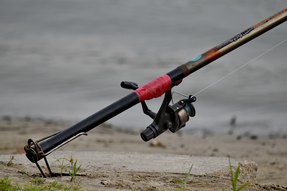 Detail fishing gear fishing rod photo