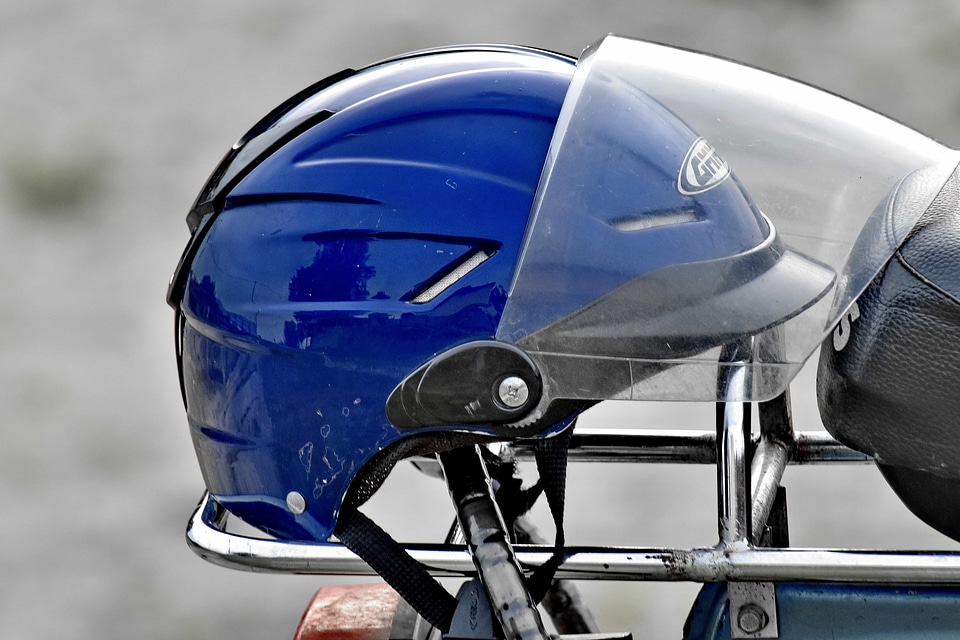 Helmet moped motorcycle