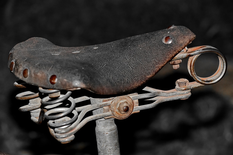 Bicycle leather old