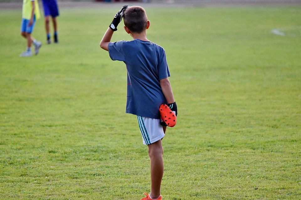 Boys football player sport