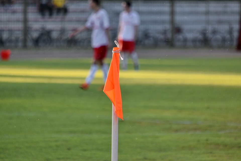 Corner football football player