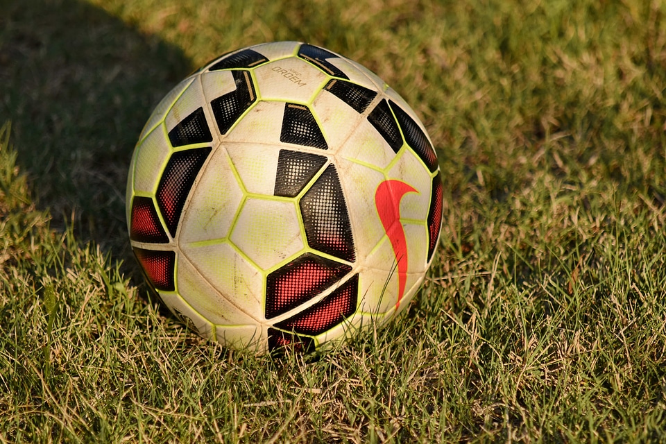 Football grass shadow