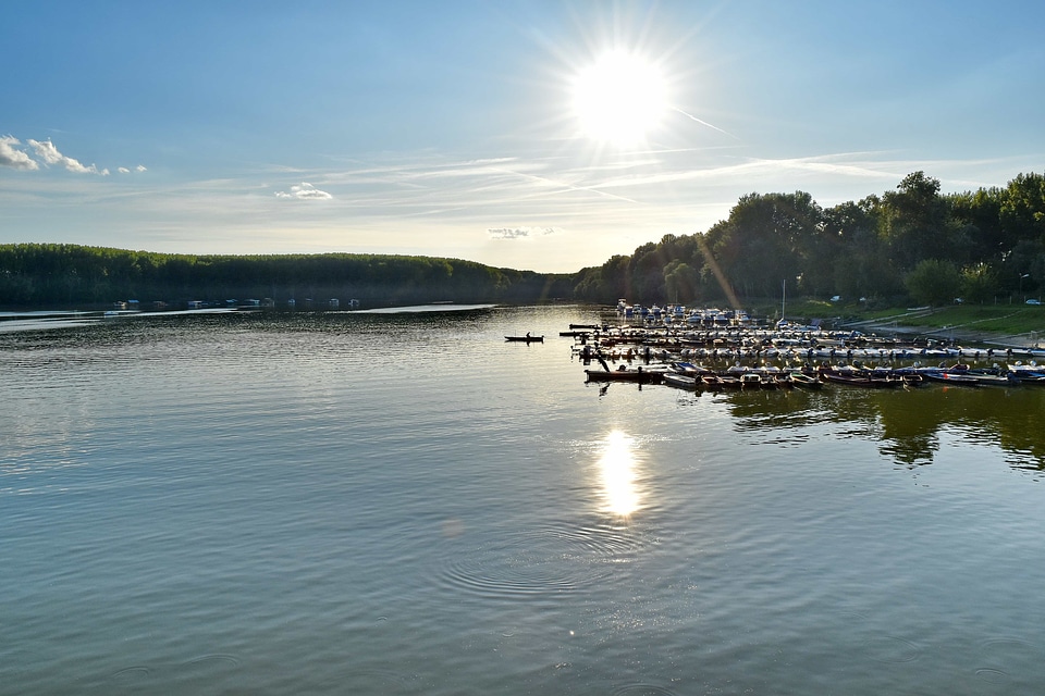 Lakeside pier resort area