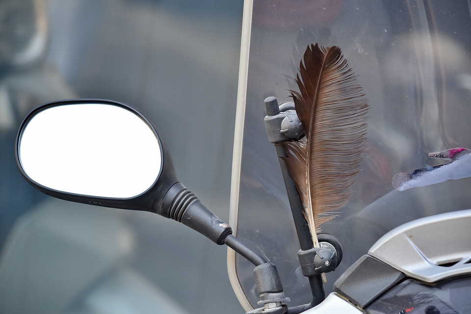Decoration feather mirror