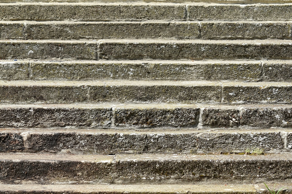 Stairs pattern surface