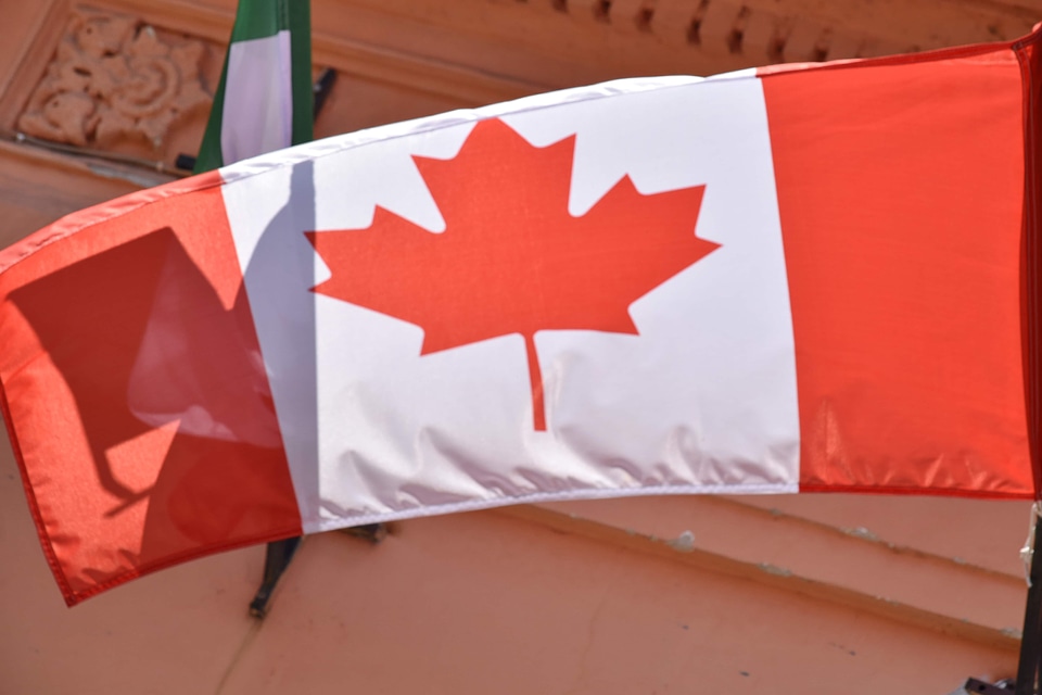 Canadian flag emblem