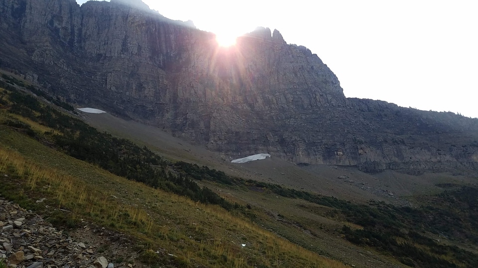 Morning mountain peak national park photo