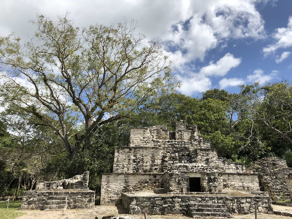 Antique archeology pyramid