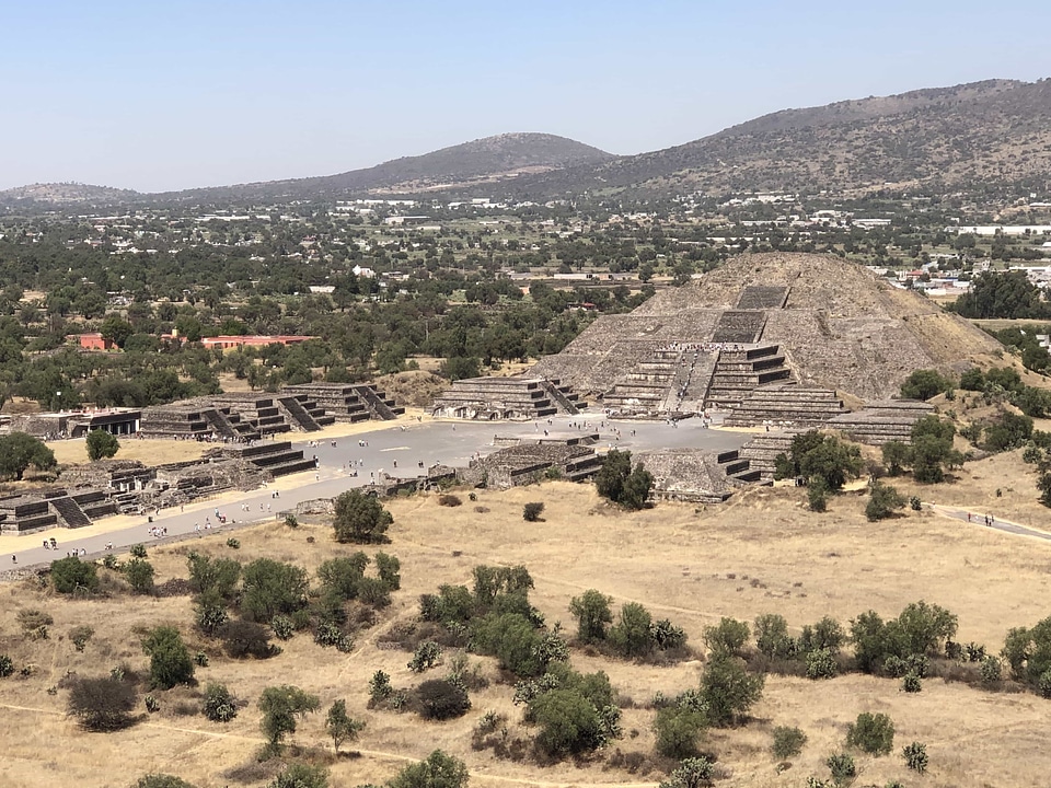 Archaeology hilltop pyramid