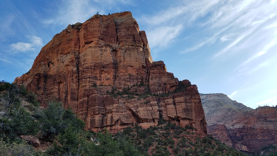 Cliff desert valley photo