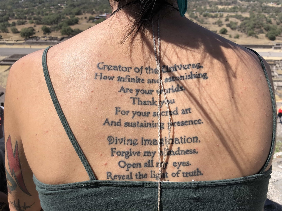 Handmade skin tattoo