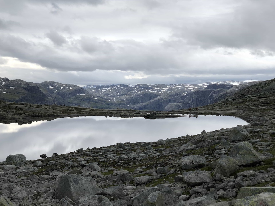 Landscape glacier mountains photo