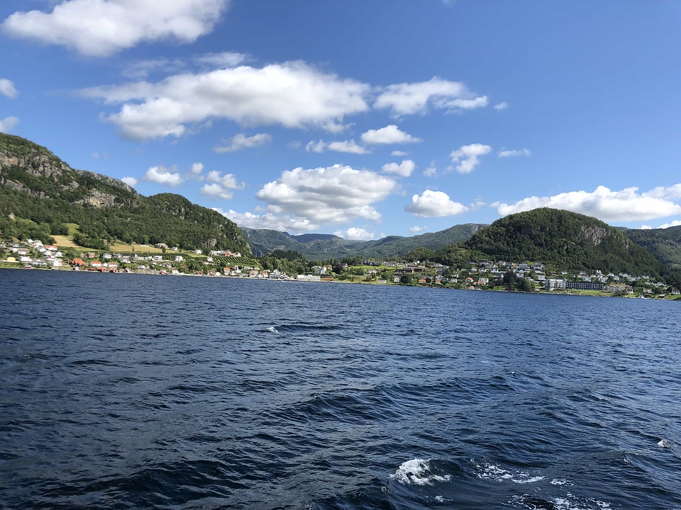 Coast lake panorama