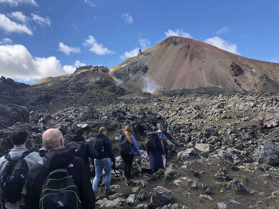 Crowd group mountain climber