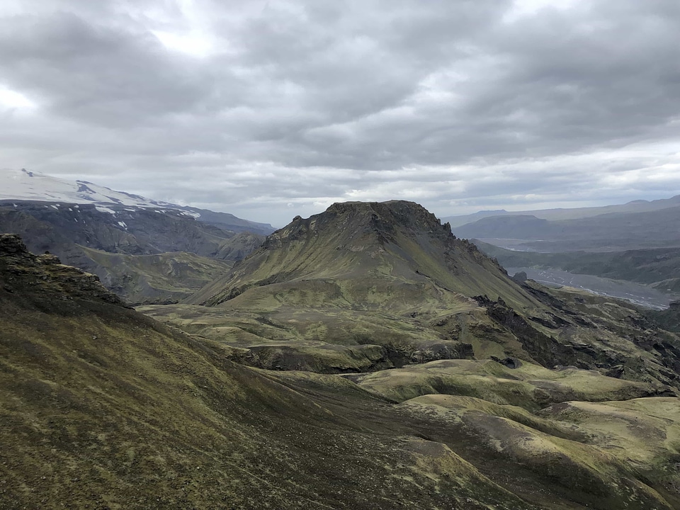 Glacier panorama mountain