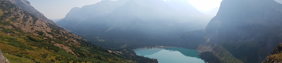 Mountain water mist photo