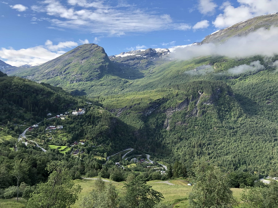 Mountain Peak mountainside valley