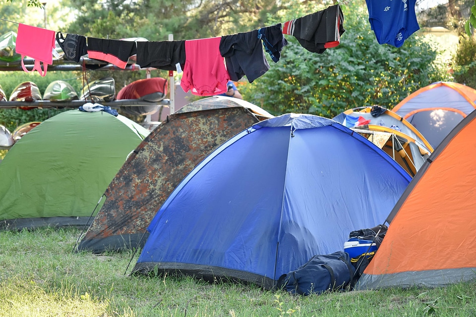 Camper camping campus