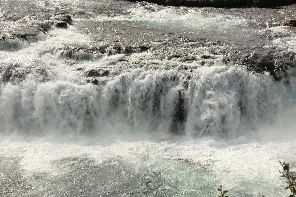 Waterfalls river spring